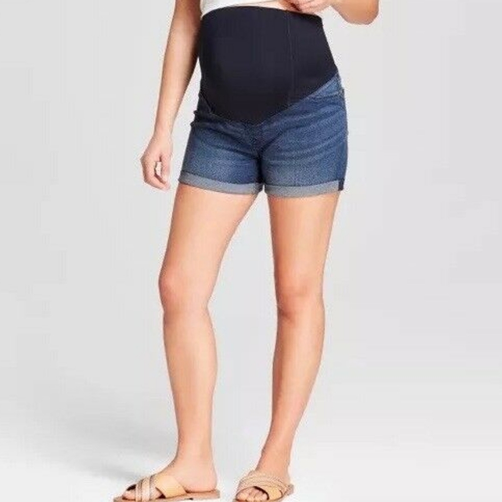 Isabel Maternity denim shorts